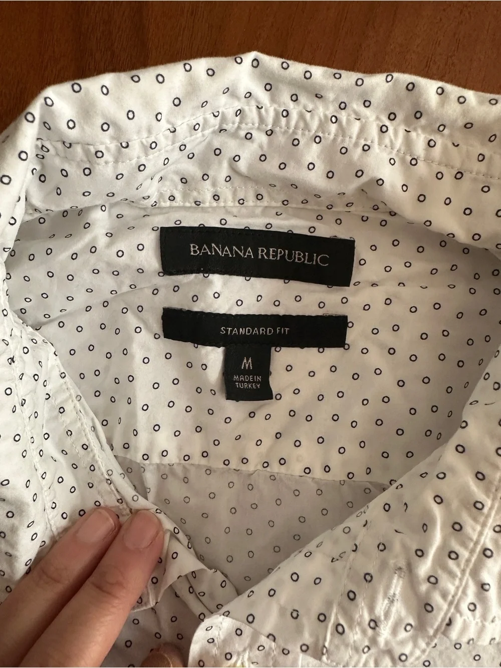 Banana republic dotted button up